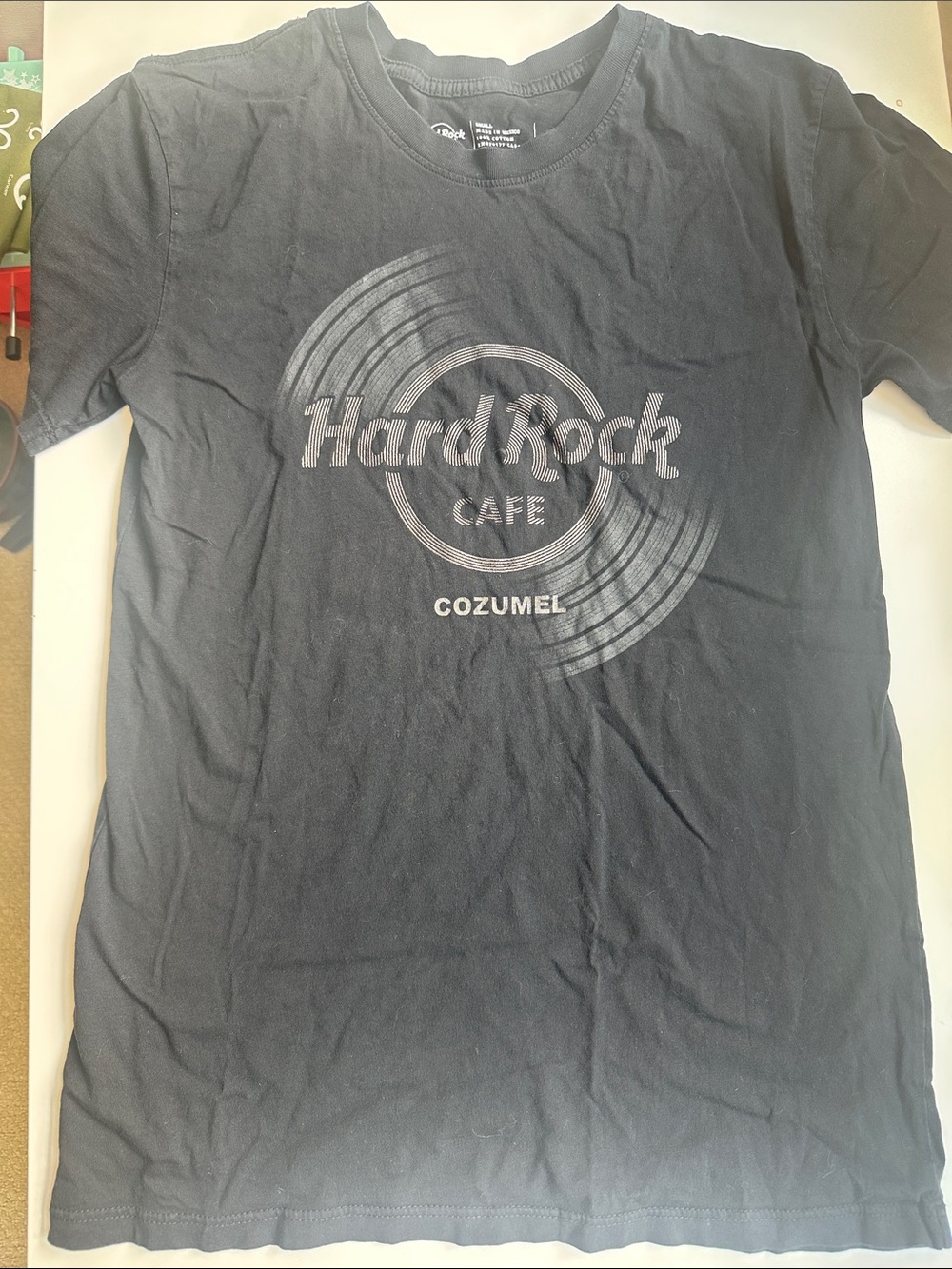 Hard Rock Cafe Black Cozumel Logo Graphic Tee